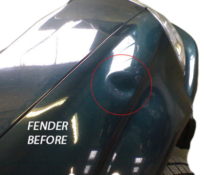 dent removal atlanta fender